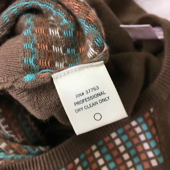 Vintage Y2K Original Penguin By Unsingwesr Knit Grangma Sweater Vest Brown L - Picture 8 of 8